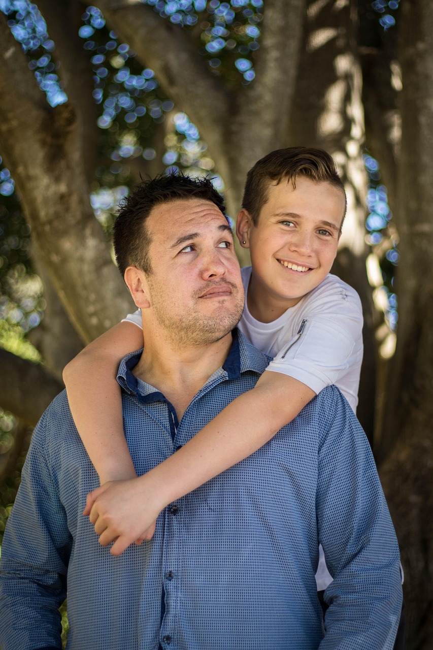 father, son, family, parent, man, boy, child, people, together, bonding, happy, dad, outdoors, lifestyle, park
